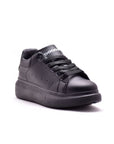 platform black sneakers for women
