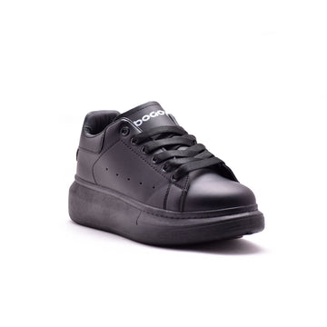 platform black sneakers for women